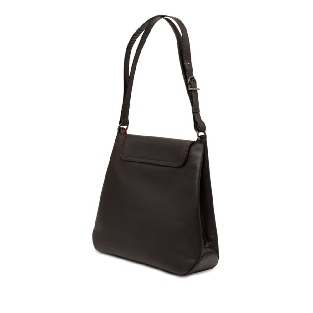 Salvatore Ferragamo Vara Shoulder Bag, Dark Brown Leather, Women's - Picture 2 of 5